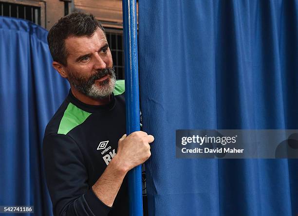 Paris , France - 24 June 2016; Republic of Ireland assistant manager Roy Keane after a press conference in Versailles, Paris, France.