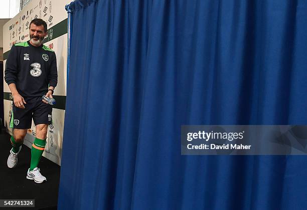 Paris , France - 24 June 2016; Republic of Ireland assistant manager Roy Keane after a press conference in Versailles, Paris, France.