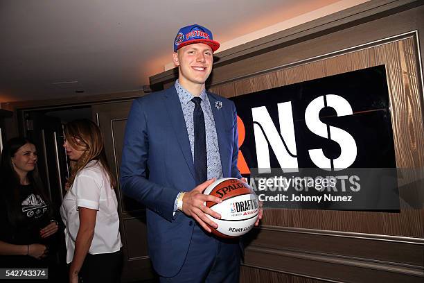 Detroit Pistons player Henry Ellenson attends the Roc Nation Sports NBA Draft Party at 40 / 40 Club on June 23, 2016 in New York City.