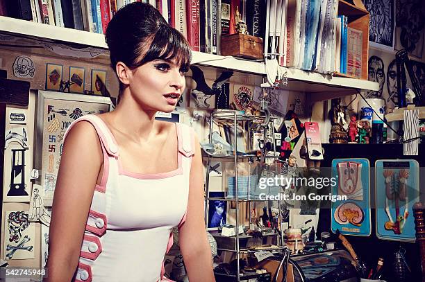 Chef and tv presenter Gizzi Erskine is photographed for Phoenix magazine on April 5, 2013 in London, England.