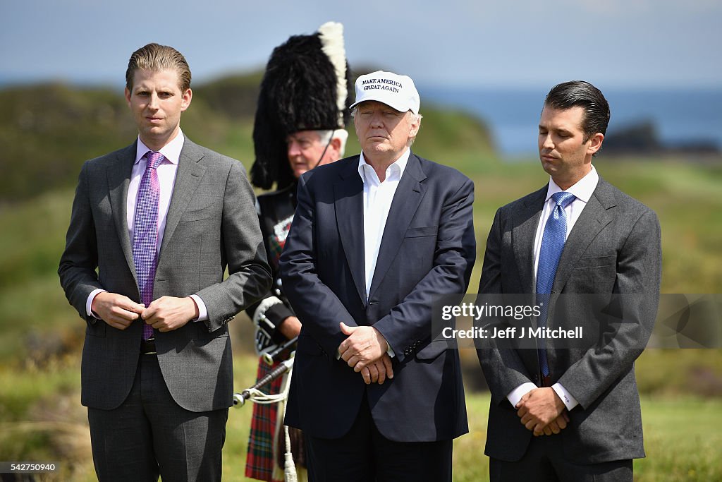 Donald Trump Opens His New Golf Course At Turnberry