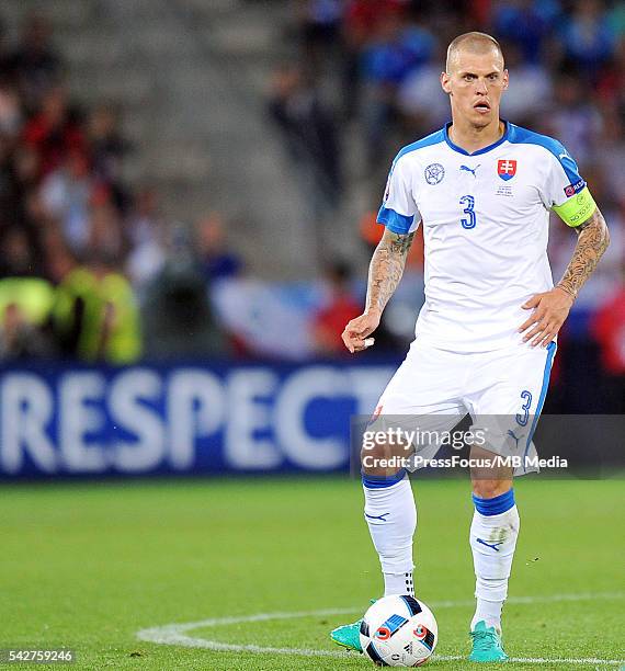 Saint Etienne Football UEFA Euro 2016 group B game between Slovakia and England Martin Skrtel Credit: Norbert Barczyk / PressFocus/MB Media