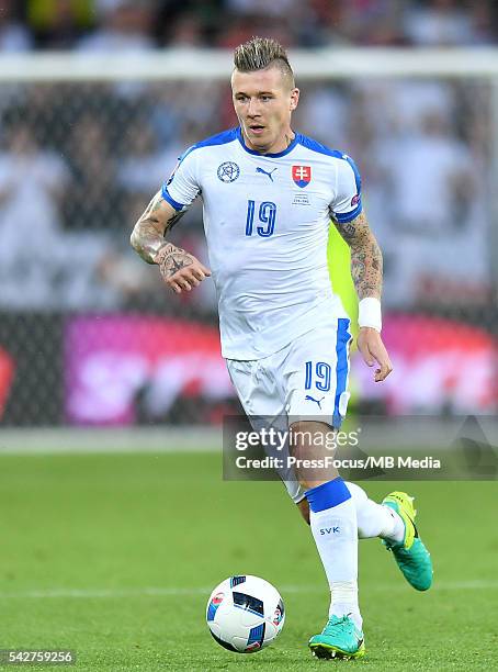 Saint-Etienne Football UEFA Euro 2016 group C game between Slovaki and England Juraj Kucka Credit: Lukasz Laskowski / PressFocus/MB Media