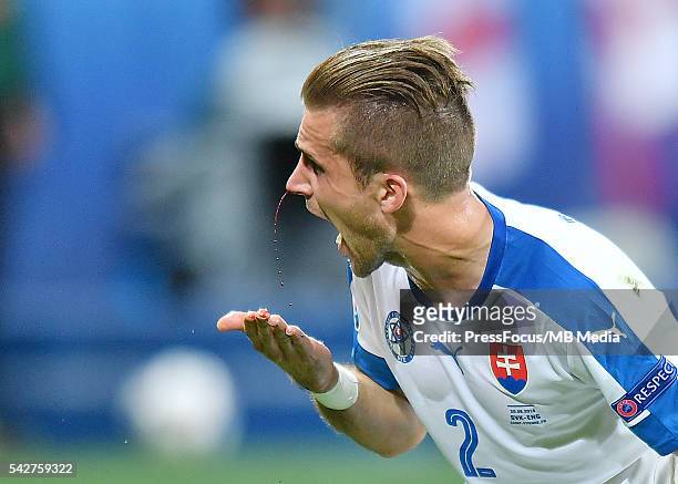 Saint-Etienne Football UEFA Euro 2016 group C game between Slovaki and England Peter Pekarik Credit: Lukasz Laskowski / PressFocus/MB Media
