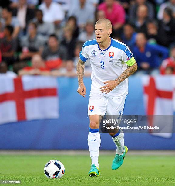 Saint Etienne Football UEFA Euro 2016 group B game between Slovakia and England Martin Skrtel Credit: Norbert Barczyk / PressFocus/MB Media