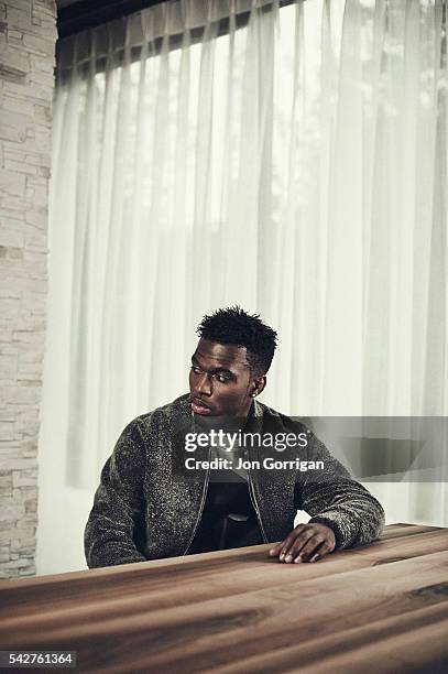 Footballer Daniel Sturridge is photographed for Esquire magazine on August 27, 2014 in London, England.