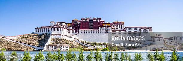 potala palace, lhasa, tibet, china. - lhasa stock-fotos und bilder