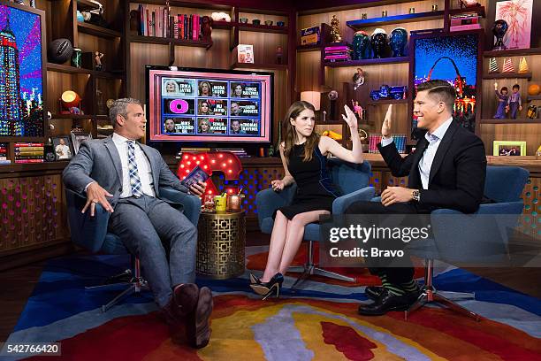 Pictured : Andy Cohen, Anna Kendrick and Fredrik Eklund --