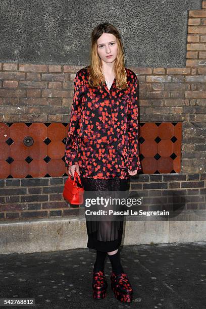 Christa Theret attends the Givenchy Menswear Spring/Summer 2017 show as part of Paris Fashion Week on June 24, 2016 in Paris, France.