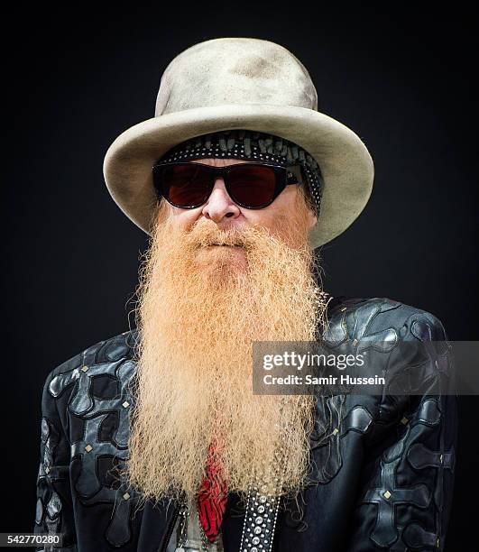 Billy Gibbons of ZZ Top performs at Glastonbury Festival 2016 at Worthy Farm, Pilton on June 24, 2016 in Glastonbury, England.