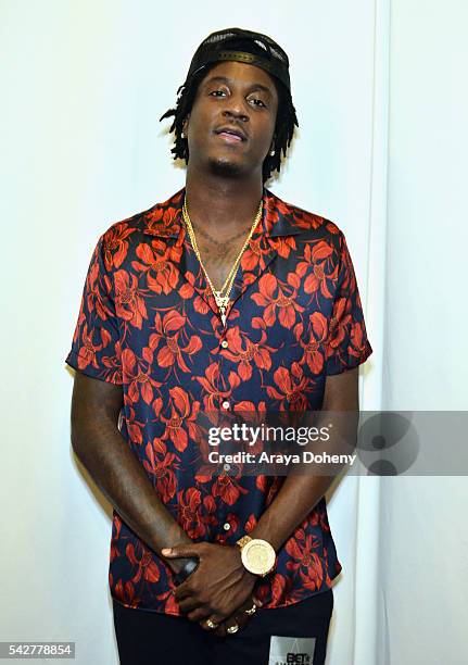 Recording artist K Camp attends the radio broadcast center during the 2016 BET Experience at the JW Marriott Los Angeles L.A. Live on June 24, 2016...