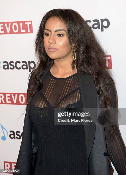 Bibi Bourelly arrives at the 29th Annual ASCAP Rhythm And Soul Music Awards at the Beverly Wilshire Four Seasons Hotel on June 23, 2016 in Beverly...