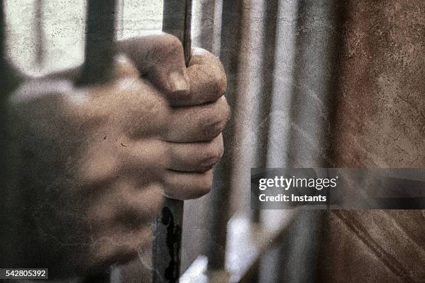 incarceration - prison bars stock pictures, royalty-free photos & images