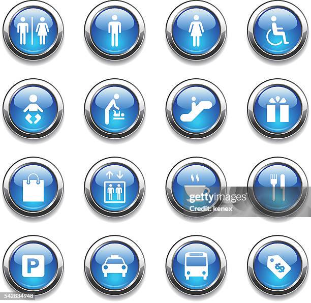 crystal icons set/öffentlichen & shopping mall - herrentoiletten hinweisschild stock-grafiken, -clipart, -cartoons und -symbole