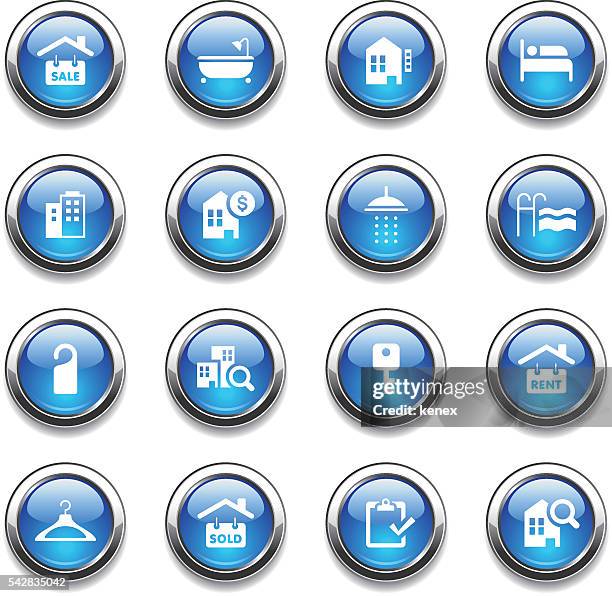 crystal icons set/immobilien - bad news stock-grafiken, -clipart, -cartoons und -symbole