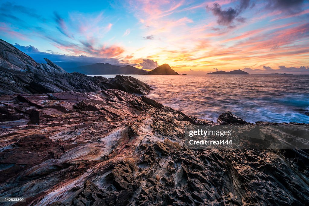 Sea with rocks