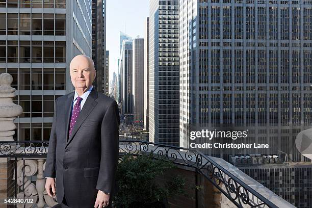 Director of the Central Intelligence Agency, General Michael Hayden for Guardian Newspaper on February 22, 2016 in New York City.