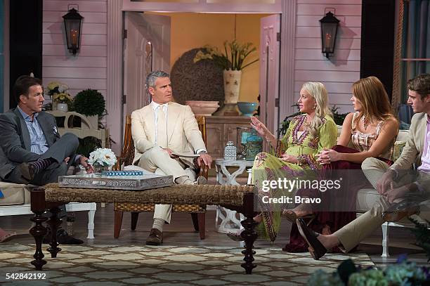 Reunion" -- Pictured: Thomas Ravenel, Andy Cohen, Jennifer Snowden, Kathryn Dennis Calhoun, William Shepard Rose III --