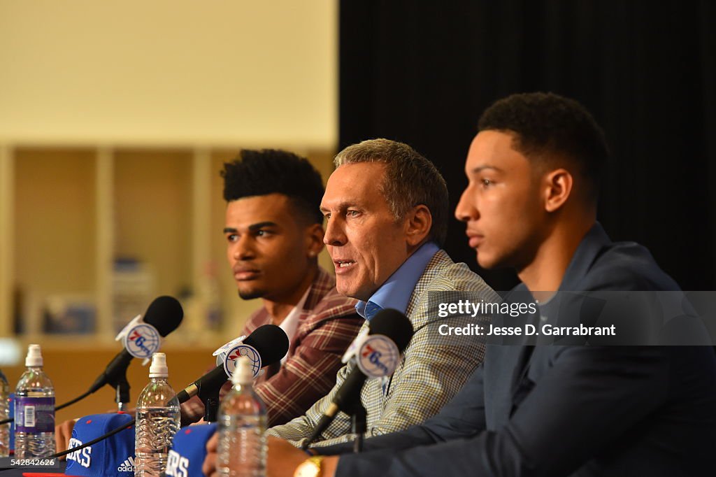 2016 Philadelphia 76ers NBA Draft Picks Press Conference