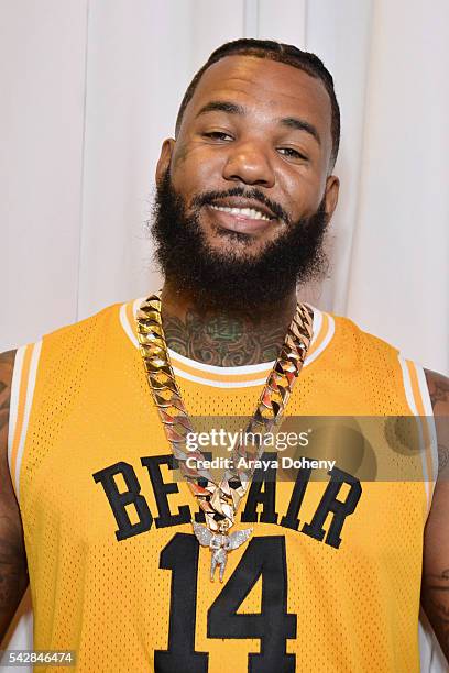 Recording artist The Game attends the radio broadcast center during the 2016 BET Experience at the JW Marriott Los Angeles L.A. Live on June 24, 2016...