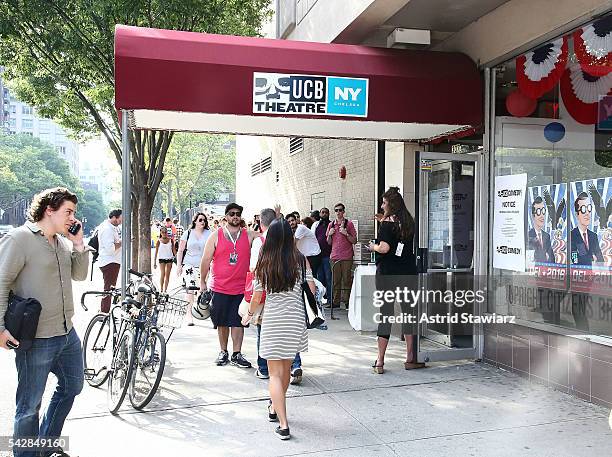 An exterior of The Upright Citizens Brigade Theatre in chelsea during The 18th Annual Del Close Improv Comedy Marathon Press Conference on June 24,...