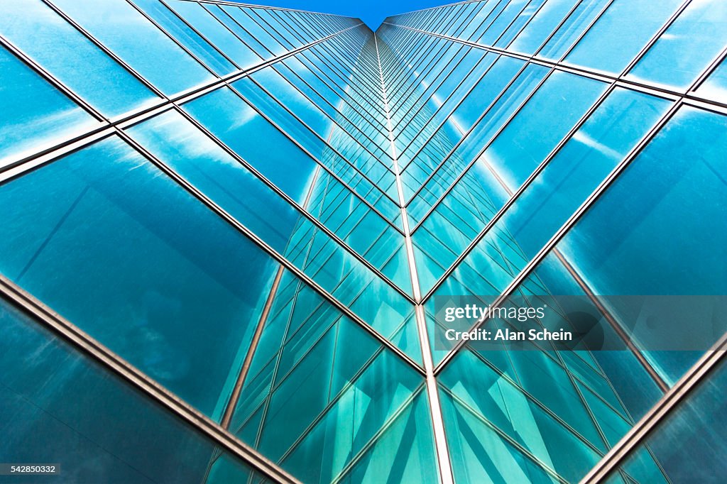 Architecture, reflections, glass buildings