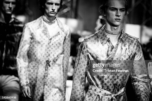 Models walk the runway during the Louis Vuitton Menswear Spring/Summer 2017 show as part of Paris Fashion Week on June 23, 2016 in Paris, France.