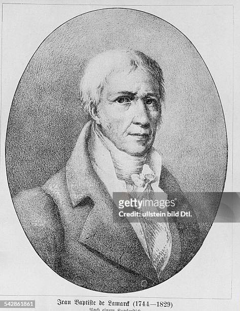 Jean Baptiste de Lamarck1744 - 1829 Naturforscher , FrankreichKupferstich