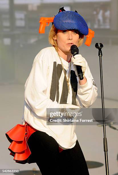 Roisin Murphy performs on West Holts Stage at Glastonbury Festival 2016 at Worthy Farm, Pilton on June 24, 2016 in Glastonbury, England.