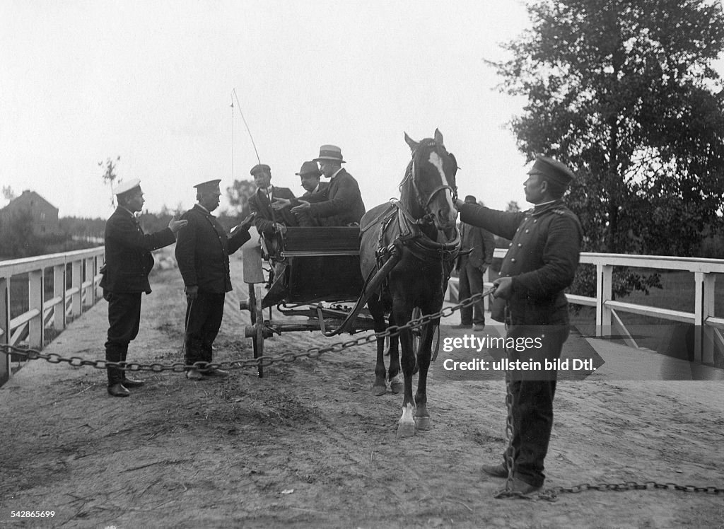 Provinz Posen, dt.-russ. Grenze - Grenzverkehr, um 1910