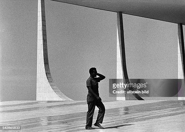 Modern architecture by Oscar Niemeyer in Brasilia- photographer: Rudolf Dietrich