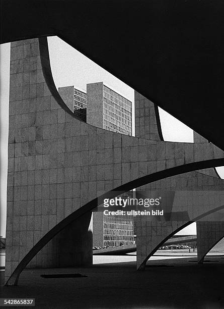 The National Congress of Brazil in Brasilia - architect: Oscar Niemeyer- photographer: Rudolf Dietrich