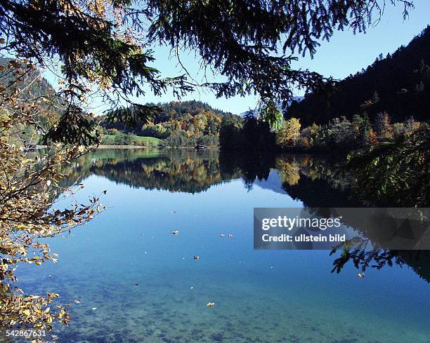 Landschaft rund um den Thumsee. Undatiertes Foto.