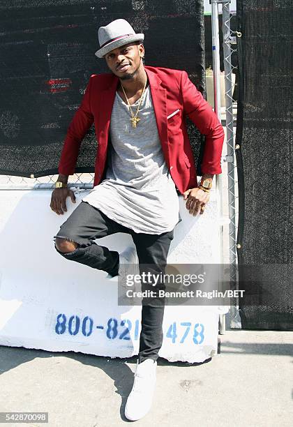 International nominee Diamond Platnumz attends 106 & Park sponsored by Apple Music during the 2016 BET Experience at Microsoft Square on June 24,...