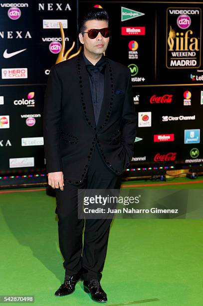 Karan Johar attends IIFA Awards 2016 - Rocks Green Carpet at Ifema on June 24, 2016 in Madrid, Spain.