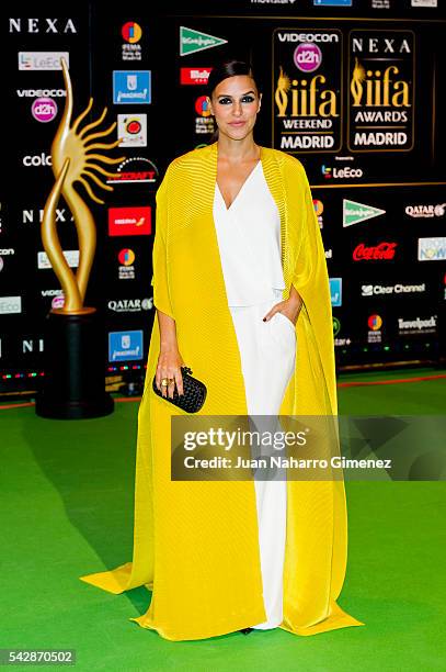 Neha Dhupia attends IIFA Awards 2016 - Rocks Green Carpet at Ifema on June 24, 2016 in Madrid, Spain.