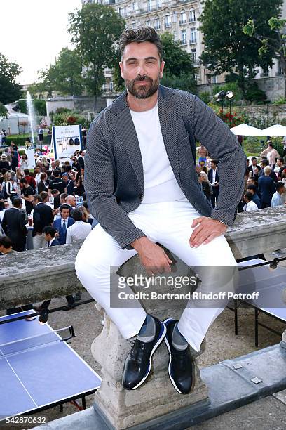 Actor Luca Calvani attends the Berluti Menswear Spring/Summer 2017 show as part of Paris Fashion Week on June 24, 2016 in Paris, France.