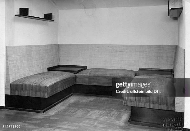 Germany; small lounge designed by Marcel Breuer, date unknown, around 1926, photo by Staatliche Bildstelle Berlin