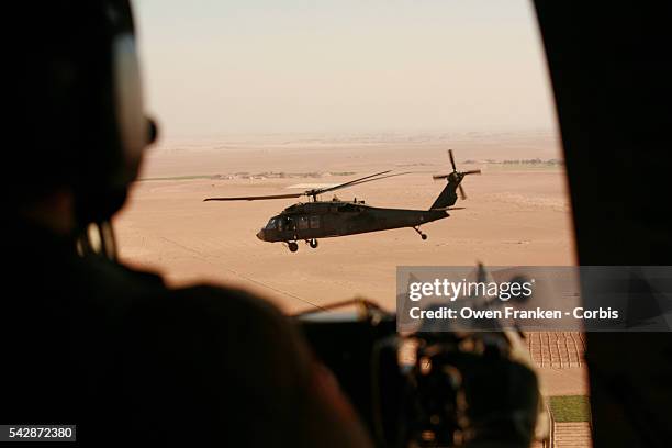 Black Hawks Flying over Iraq