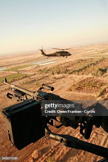 Machine Gun on Black Hawk Helicopter