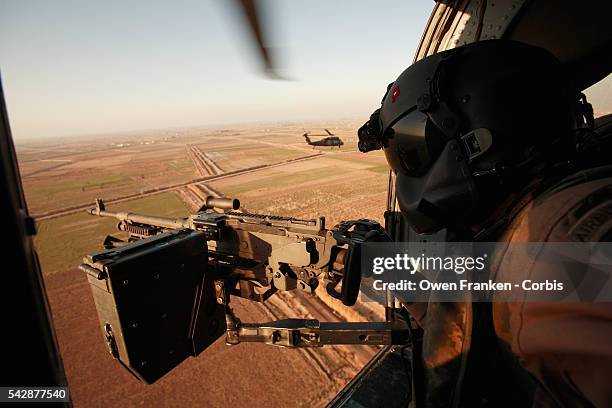 Gunner on Black Hawk Helicopter
