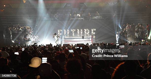 Future performing at Birthday Bash ATL The Heavyweights of HIP HOP Live in Concert at Philips Arena on June 18, 2016 in Atlanta, Georgia.