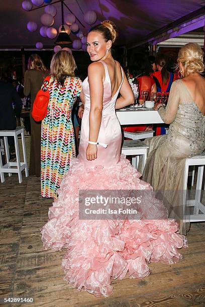 Miss Germany 2010 Anne Julia Hagen attends the Raffaello Summer Day 2016 to celebrate the 26th anniversary of Raffaello on June 24, 2016 in Berlin,...