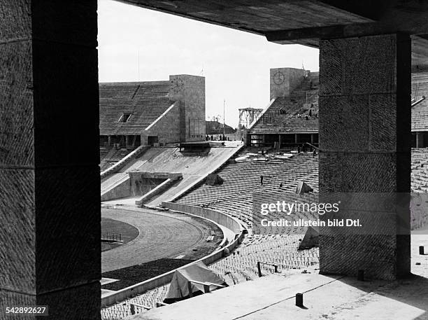 German Empire Free State Prussia Brandenburg Province Berlin: Olympic Stadium under construction Vintage property of ullstein bild