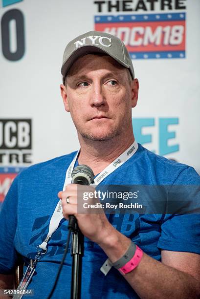 Comedian Matt Walsh attends the 18th Annual Del Close Improv Comedy Marathon Press Conference at Upright Citizens Brigade Theatre on June 24, 2016 in...
