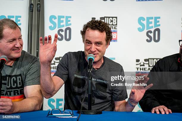 Comedian Matt Besser attends the 18th Annual Del Close Improv Comedy Marathon Press Conference at Upright Citizens Brigade Theatre on June 24, 2016...