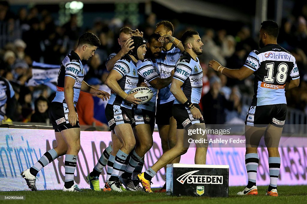 NRL Rd 16 - Sharks v Warriors