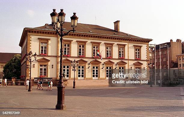 Luxemburg .Luxemburg : das "Hotel du Ville", das Rathaus von Luxembourg-Stadt. .
