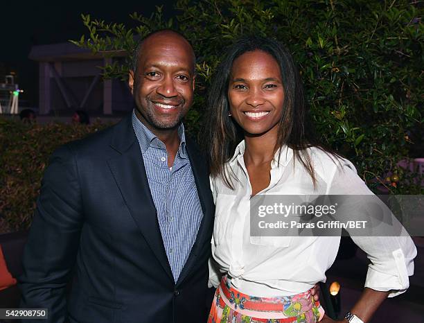 Founder/CEO Jeff Friday and Nicole Friday attend the ABFF Winners Reception and VIP Celebration in honor of the winning filmmakers and artists from...