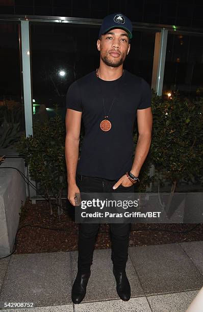 Actor Kendrick Sampson attends the ABFF Winners Reception and VIP Celebration in honor of the winning filmmakers and artists from the 2016 American...